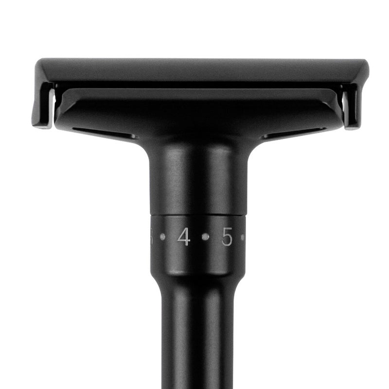 QSHAVE Adjustable Double Edge Safety Shaving Razor Deluxe Set (Razor) - Image 5